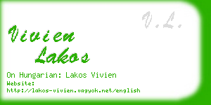 vivien lakos business card